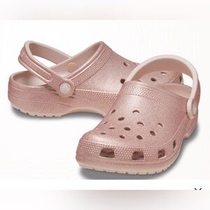 Pink Iridescent Crocs Size 9 Women’s